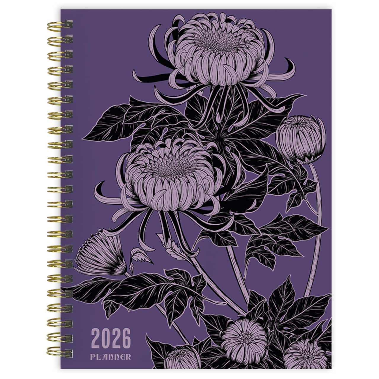 2026 Witch's Flower Medium Weekly Monthly Planner